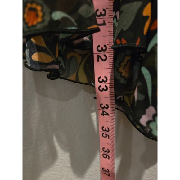 Ted Baker Women's Floral A-Line Midi Skirt Size 4 Multicolor - Picture 9 of 11